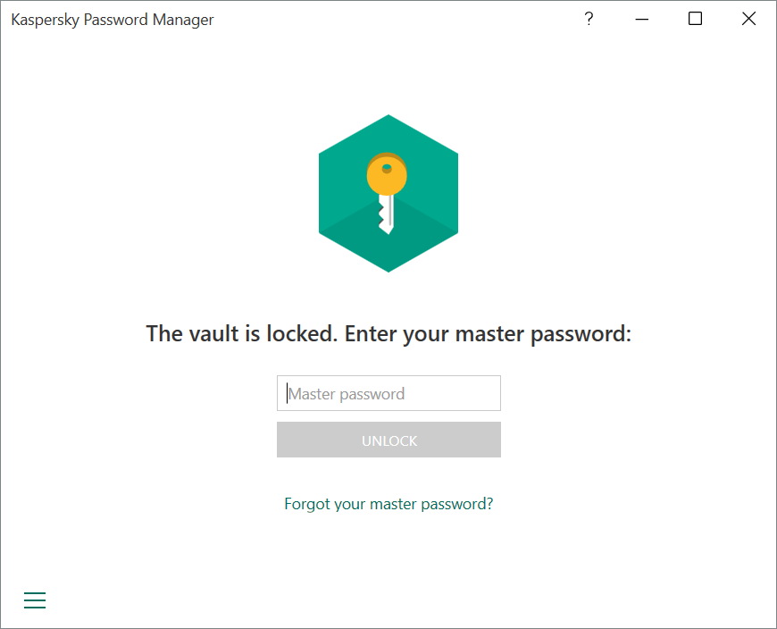 one password master password